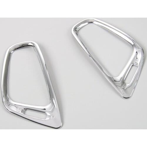 2Pcs/set Interior Car ABS Front GPS Navigation Guide Sticker Decoration Frame Cover Trim Styling For Compass 2017