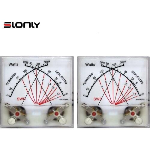 2pcs With Backlight RPM RADIO SWR Watt Meter American MFJ Standing Wave Meter VU Meter Radio Station Power Meter Transmitter