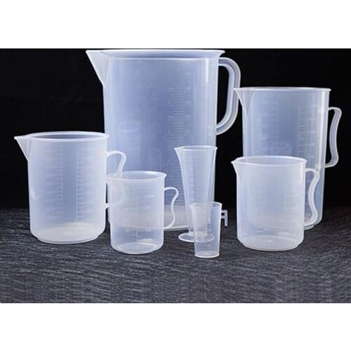 250ml /500ml/2000ml Plastic Graduated Measuring Cup For Baking Beaker Laboratory Supplies Graduated Measuring Cup With Handle
