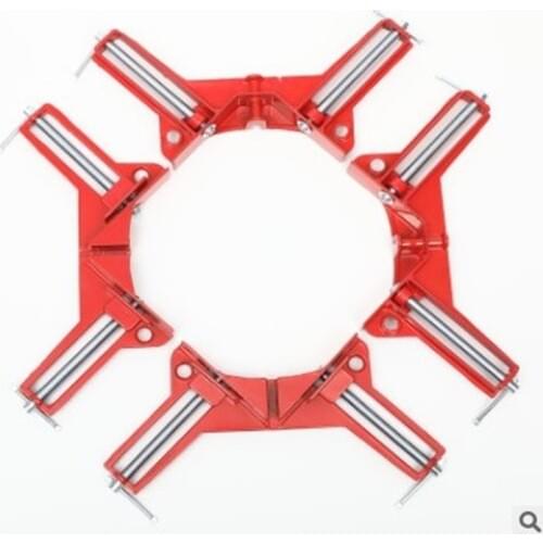 4pcs 75mm Mitre Corner Clamps Picture Frame Holder Woodwork Right Angle Red