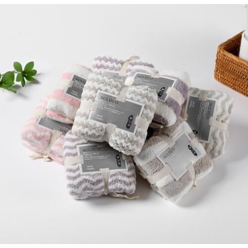 75*36cm Multicolor Face Towel Coral Velvet Bath Towel Soft Absorbent Microfiber Fabric Hair Towel Rapid Drying Towels