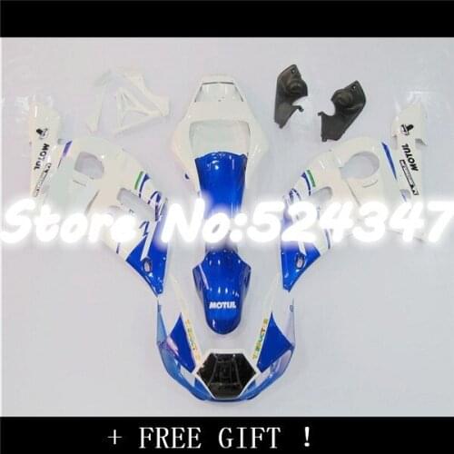B Injection 07 YZF600 R6 Fairings 1998-2002 YZF R6 Blue White New Body Kits 98 99 2000 2001 2002 Details Pieces