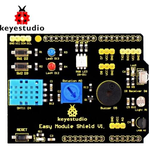Free shipping!Keyestudio Multi-purpose Shield V1 for Arduino Starter