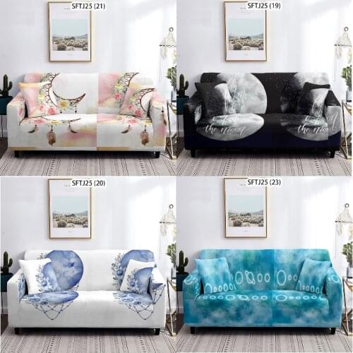 Sun moon starry sky seat cover couches for living room sofas for living room chair cover couch slipcover armchair cover Plaid