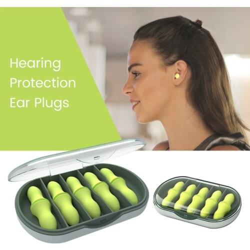 Slow Rebound Sponge Earplugs Sleeping Noise Reduction Earplugs Soft Lightweight Ear Plug Small Ear Canals Comfortable Ear Plugs