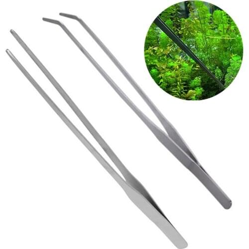 Aquarium Tank Aquascaping Tools Aquarium Tweezers Pliers Tool Stainless Steel Aquatic Plants Tweezers For Aquarium Maintenance