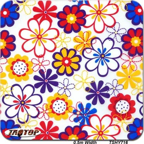 ITAATOP TSY716 0.5M 5Sq Flower Transfer Print Water Transfer Printing Hydrographics Water Transfer Printing Film