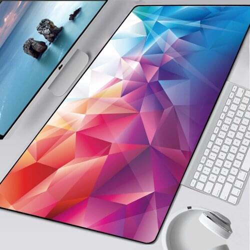 Abstract Texture Large Gaming Mouse Pad Computer Table Mousepad Locking Edge Rubber Gamer Game Pc Big Desk Mat 80x30cm 90x40cm