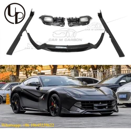 Carbon fiber material F12 DMC front lip rear diffuser side skirts body parts for F12 carbon spoiler rear wing