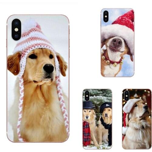 Soft Protector Phone Cases For Samsung Galaxy Note 10 pro Plus Lite 9 8 5 4 3 M60s M40 M30 M30S M20 M10 M10S Christmas Dog Hat
