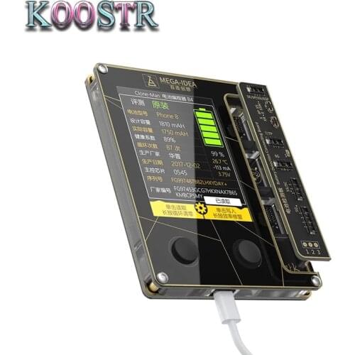 Battery Programmer For iPhone XR XS XS MAX X 8 7 6 6S 5S 5 Battery Checker Data Read and Write Cycle Clear Efficiency Correction