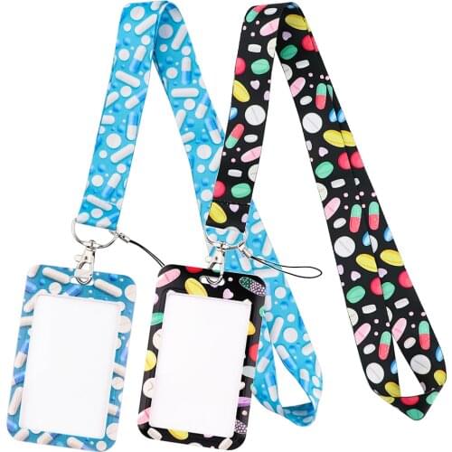 DZ2302 Pharmacist Lanyard For Keychain ID Card Cover Pass Doctors Mobile Phone Badge Holder Key Neck Straps Nurse Accessories