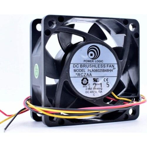 Brand new original power PLA06025B48HH 6cm 6025 48V 0.10A frequency conversion communication equipment cooling fan