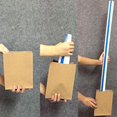 1.25m Bag Appearing Big Straw From Empty Bag,For Professional Magicians Magic Tricks Stage Gimmick Kids Magic Show
