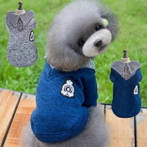 Lovely New Pattern Pet Dog Warm Fall And Winter Clothes Dog Clothes Fleece Clothing Poodle Feet Of High-Quality Stand-Up Collar