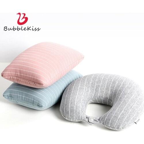 Bubble Kiss U-Shaped Pillow Fashion Deformation Pillow Anti-Fatigue Multifunction Soft Neck Pillow Home Travel Two in One Pillow