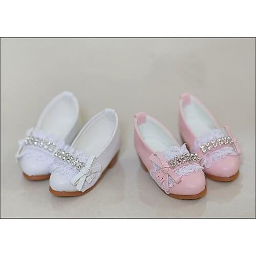 1/4 1/3 scale BJD Bow Lace leather shoes for BJD MSD SD13 doll accessories,Not included doll and other accessories A0663