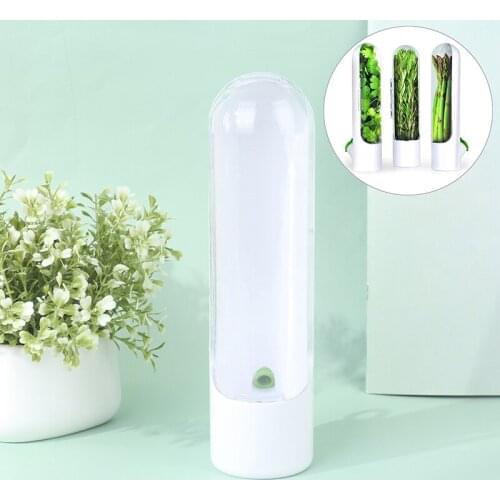 1pcs Premium Herb Saver Home Kitchen Gadgets Herb Storage Container Herb Keeper Keeps Greens Fresh Cup Specialty Tools