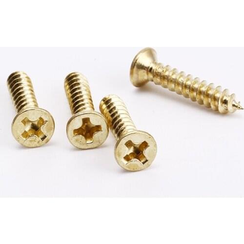 20PCS M2.5*8mm 10mm 12mm Flat head screw Carpenters screw Furniture wooden box hardware accessories
