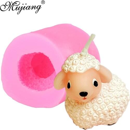 3D Sheep Craft Art Soap Silicone Molds Animal Candle Clay Mold Jelly Candy Chocolate Gumpaste Mold Fondant Cake Decorating Tools