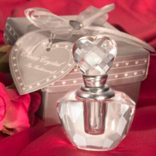 FREE SHIPPING 6pcs/lot Bridal Shower Favors and Gift Choice Delightful Crystal Favors Crystal Perfume Bottle Wedding Favor