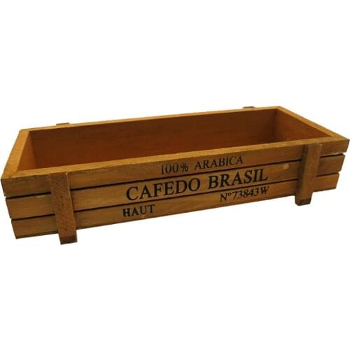 ANGRLY Grocery Desk Box Rectangular Retro Wooden Multifunctional Pencil Retro Wooden Rectangular Party Boxs Wedding Decoration