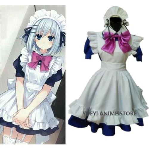 Anime DATE A LIVE Cosplay costume maid dress cosplay costume lolita dress