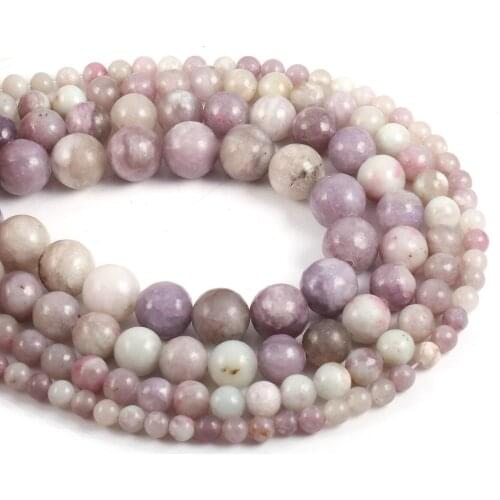 Natural Stone Beads 4/6/8/10/12 mm Round Loose Spacer Beads For Jewelry Making Bracelet Necklace Accessories Wholesale