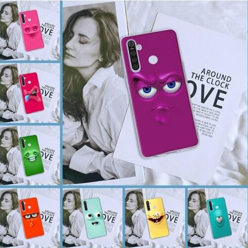 Phone Case For Realme C3 X3 Xt C11 6i X Silicone Transparent Funny Cartoon Yellow Soft For Oppo Realme 5 6 X50 X2 Pro Back Cover
