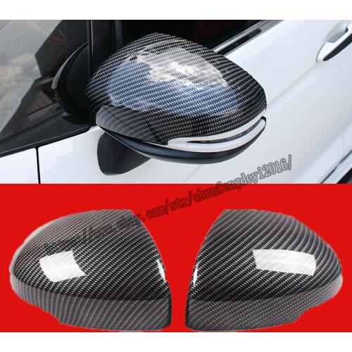 For Honda Fit Jazz 2014 2015 2016 2017 2018 Carbon Fiber Rearview Mirror Cover