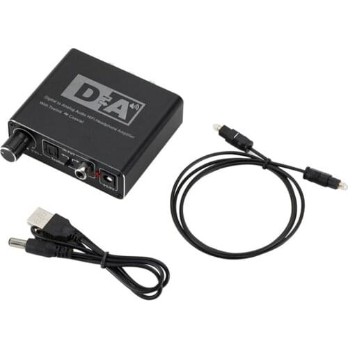 192kHz Digital to Analog Audio Converter Optical Fiber Toslink Coaxial Signal to RCA R/L Audio Decoder SPDIF ATV DAC Amplifier
