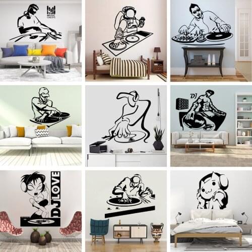 Drop Shipping Music Soul Singer DJ Decorative Sticker Waterproof Home Decor Living Room Bedroom Decoration Accessories