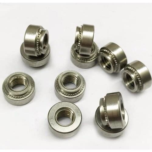 50PCS stainless steel CLS M3 M4 M5 M6 M8 M10 PEM Self-Clinching pressured Nuts Pressure riveting nut thin board plate fastener