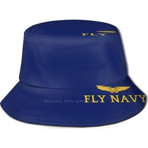 Fly Navy Nfo FishermanS Hat Bucket Hats Caps Fly Navy Naval Flight Officer Blue Military Patriotic Nfo Sailor Navy Jet