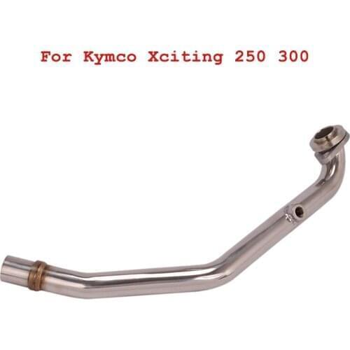 Slip for Kymco Xciting 250 300 Motorcycle Modified Front Header Link Pipe to Original Exhaust Tips