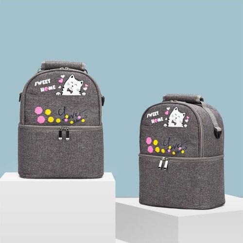 Baby Diaper Bag Small Mummy Maternity Backpack Bag For Baby Travel Waterproof Cartoon Breat Milk Cooler Bag