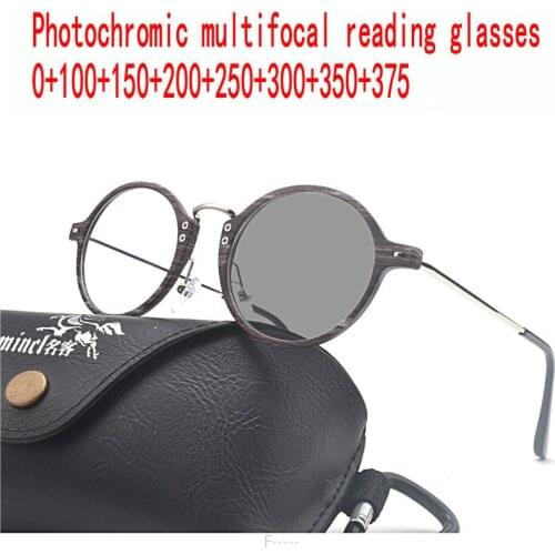 Tr90 Titanium Frame Multifocal Freeform Progressive Lenses Male Female Transition Sun Photochromic Reading Glasses FML