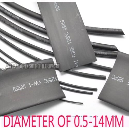 1 Meter High-quality heat shrinkable tube diameter of 5-14mm