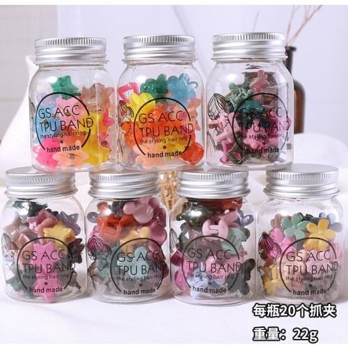 Free shipping fashion small flowers kids hair claw clips BB girls hairpins snap clip Childrens side clips Hair accessories