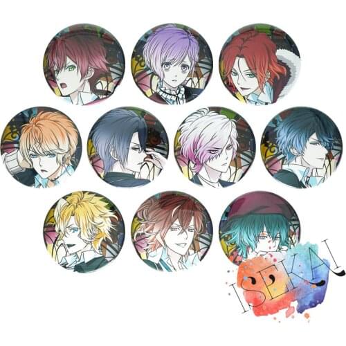 DIABOLIK LOVERS Anime Badge Kanato Shu Laito Subaru Ayato Azusa Yuma Kou ruki reiji Metal Badge Brooch Pins