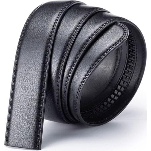 Mens belt business belt headless automatic buckle trousers cowhide belt body 100% leather belt men