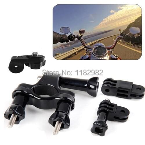 Gopro Bike Motorcycle Holder Adapter Mount Handlebar S@NY accessories kit AS20 / AS200V AS100 / AZ1 mini bike clip + connector