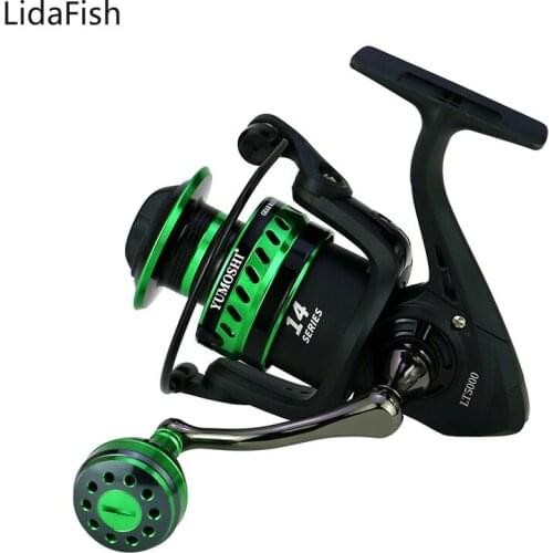 Original 2000-7000 Series Spinning Fishing Reel 5.2:1 4.7:1Gear Ratio Metal Spool Saltwater Carp Fishing Coil