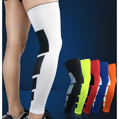 Compression Cycling Elastic Leg Protection Sleeve Fiteness Soccer Football Basketball Running Hiking Sunproof Outdoor Sports Men
