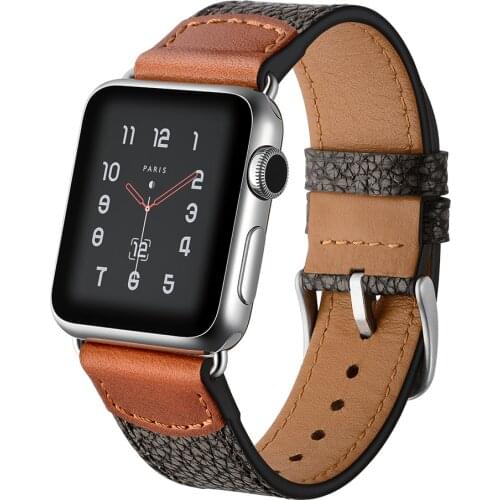 Fashion Genuine Leather Strap For Apple Watch Band 38 40 42 44mm Replace Sport Watchband For i-watch Series 4 3 2 1 Accessories