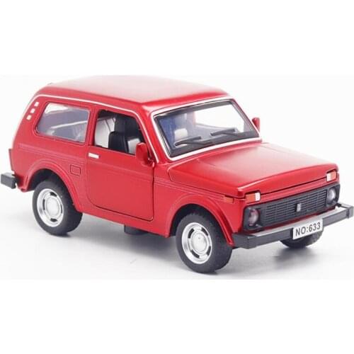 New 1/32 Scale LADA Alloy Model Car Toy Diecasts Metal Pull Back Music Light Model Car Toys For Children Vehicle V252