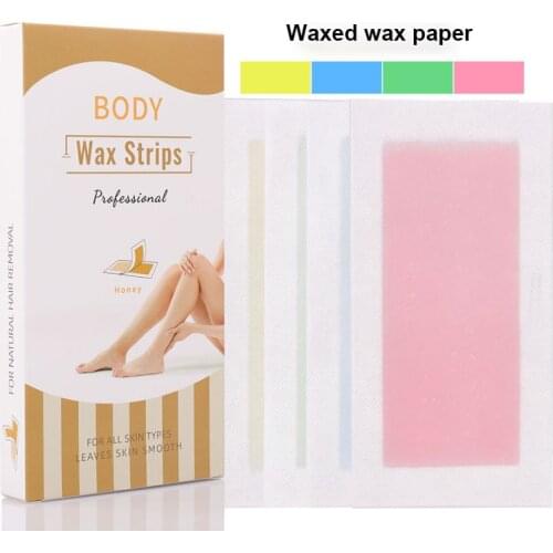 20pcs/box Disposable Double-sided Hair Removal Paper Natural Beeswax Paper Portable Limbs Armpit Lip Bikini Fast Hair Removal
