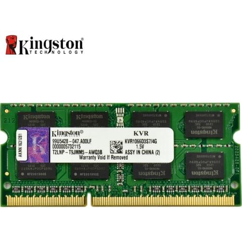 Kingston Memory RAM DDR3 4G 1066MHZ PC3-8500S CL5 204pin 1.5V Laptop Memory