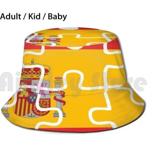 Spain Bucket Hat Adult kid baby Beach Sun Hats Espa A Ronaldo Soccer Football Spain Spain Spain Flag Spanish Flag La