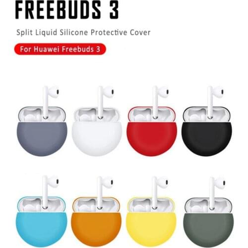 8 Colors Silicone Case For Huawei FreeBuds 3 Cover Cases Multicolor Protective Delicate Skin For FreeBuds3 Pro DropShipping